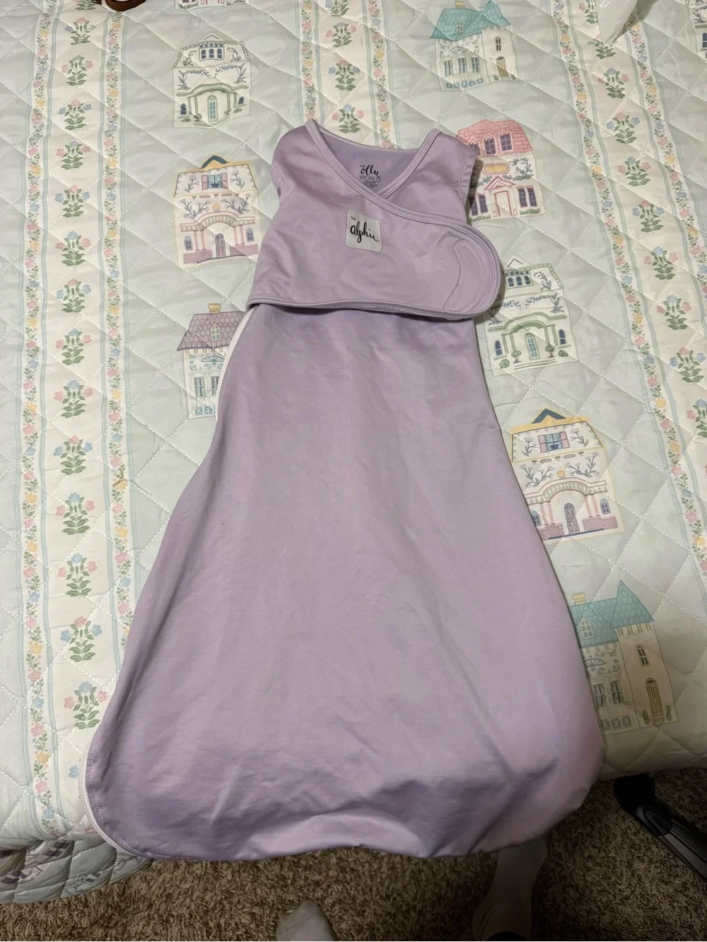 Lilac Sleep Sack Swaddle by Albee Baby - Soft Sleeveless Pajama Sack